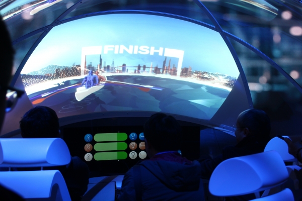 현대차가 공개한 미래형 자동차 콘셉트. 차 안에서 학습, 운동, 업무 쇼핑 등을 할 수 있다. ⓒ 시사저널 공성윤