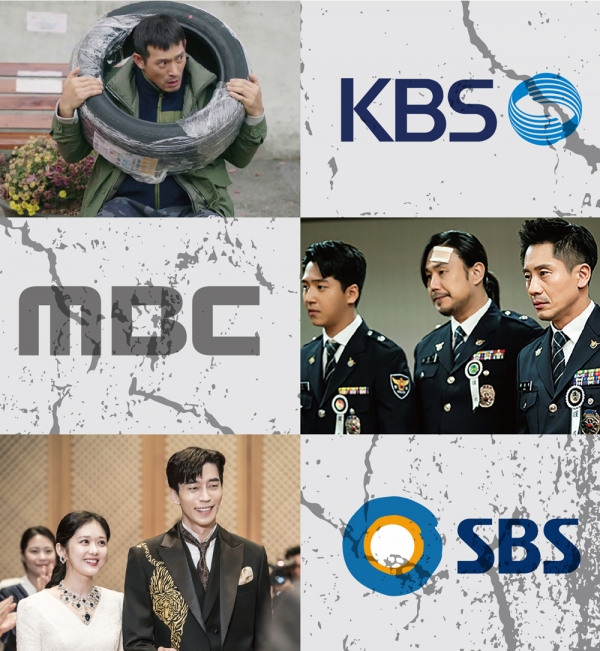 위부터 《왜그래 풍상씨》 《나쁜형사》 《황후의 품격》 ⓒ KBS·MBC·SBS
