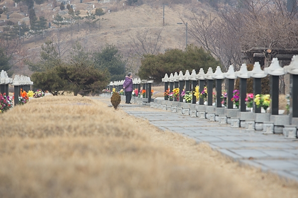 인천가족공원의 묘지 시설. 2014.02.27 ⓒ 박은숙 기자