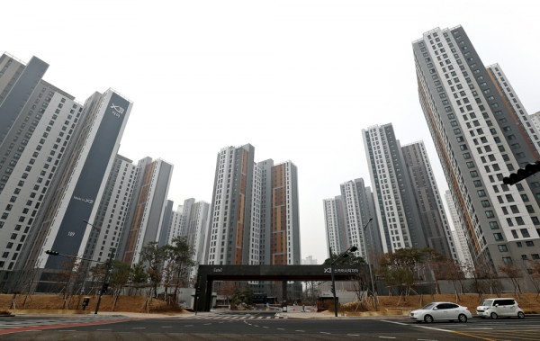 라돈 검출로 논란이 되고 있는 인천광역시 중구 영종스카이시티 자이 아파트 ⓒ 시사저널 고성준