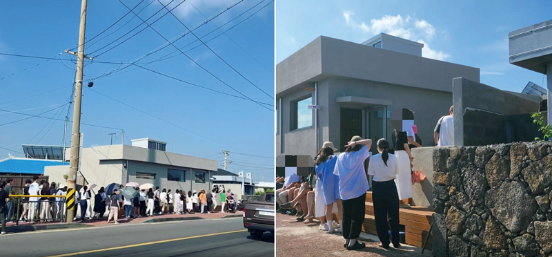 이효리와 이상순이 7월1일 제주 구좌읍 동복리에 작은 카페를 개업했다. 카페를 방문한 손님과 사진을 찍어주는 이효리와 커피를 내리는 이상순의 모습이 삽시간에 퍼 지면서 제주의 핫플레이스가 됐다. 하지만 주민들에게 피해가 갈 것이라는 우려로 카페 측은 업을 일시 중단했고, 결국 예약제로 운 방식을 변경하기로 했다.ⓒ