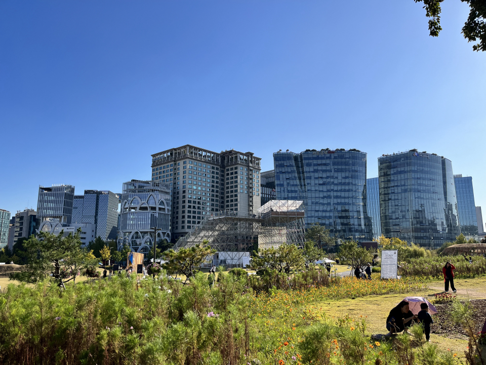 녹지광장을 즐기는 시민들의 모습. ⓒ김지나