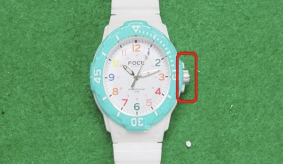 리콜 조치된 어린이용 손목시계 포체 플레이어 ⓒ국표원 제공