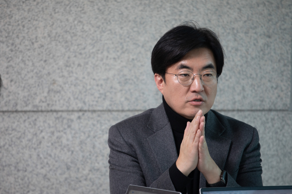 10일 오후 김성회 정치연구소 와이 소장(더불어민주당 경기 고양갑 예비후보)가 서울 여의도 국회 의원회관에서 시사저널과 인터뷰하고 있다. ⓒ시사저널 이종현