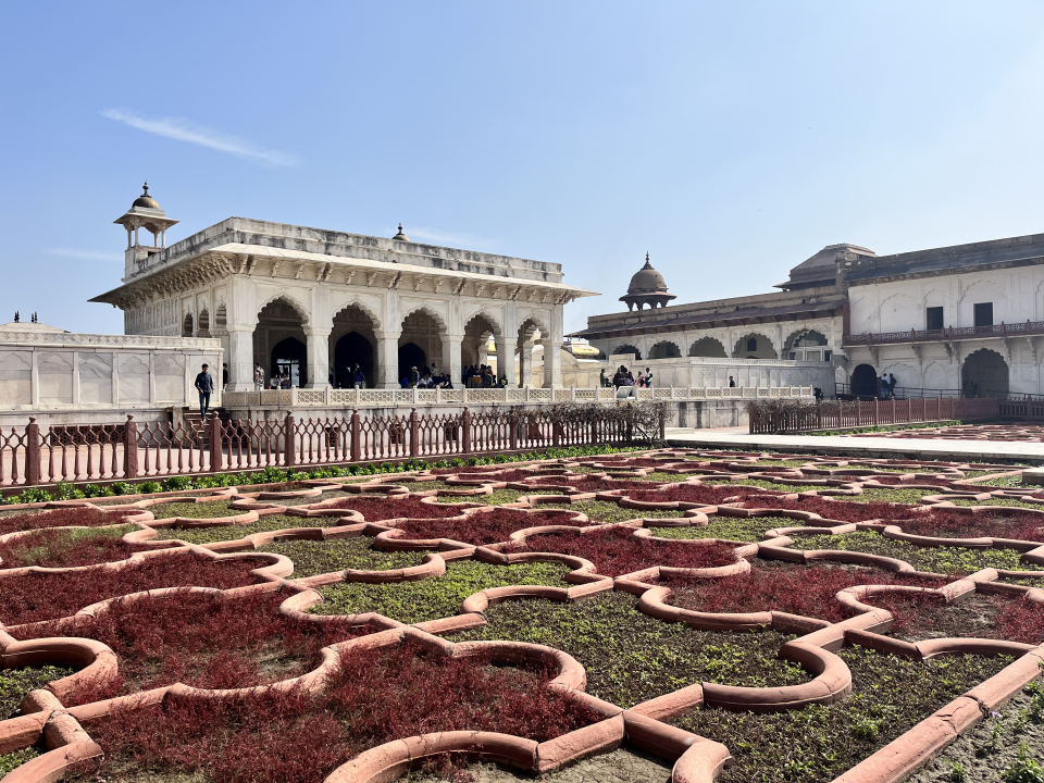 무굴 제국의 성채, 아그라성의 정원 풍경. ⓒ김지나