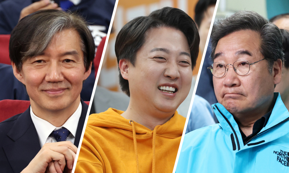 사진 왼쪽부터 조국 조국혁신당 대표, 이준석 개혁신당 대표, 이낙연 새로운미래 대표 ⓒ연합뉴스