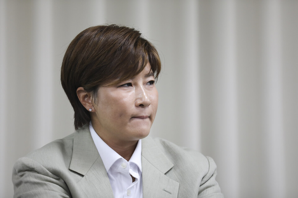 6월18일 오후 서울 강남구 스페이스쉐어 삼성코엑스센터에서 박세리 전 골프선수(박세리희망재단 이사장)이 부친의 사문서위조 혐의와 관련해 기자회견을 열고 입장을 밝히고 있다. ⓒ 시사저널 박정훈