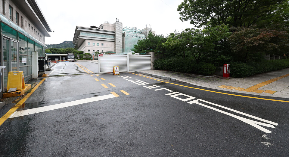 검찰이 김건희 여사를 방문 조사한 것으로 알려진 청와대 인근 대통령경호처 부속 청사 ⓒ 연합뉴스