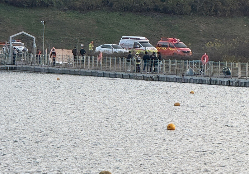 30대 여성 군무원의 시신이 발견된 강원도 화천군 북한강에서 경찰이 수색작업을 벌이고 있다. ⓒ뉴스1