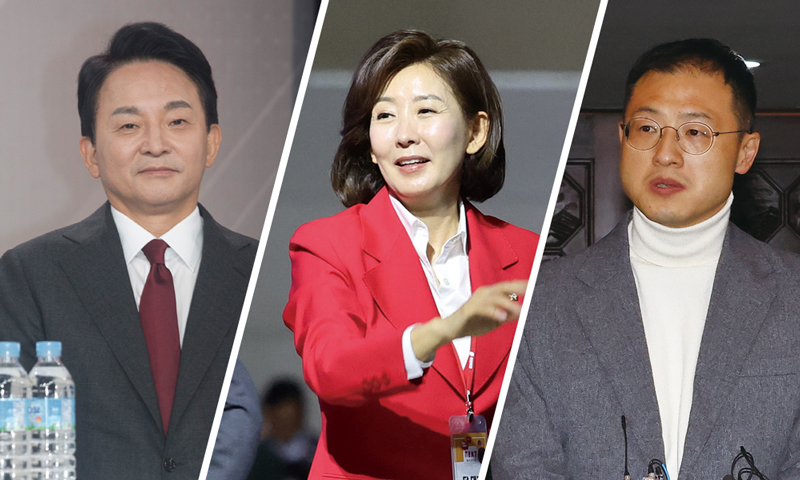 (왼쪽부터)원희룡 전 국토교통부 장관, 나경원 국민의힘 의원, 김상욱 국민의힘 의원 ⓒ시사저널 이종현·박은숙·연합뉴스