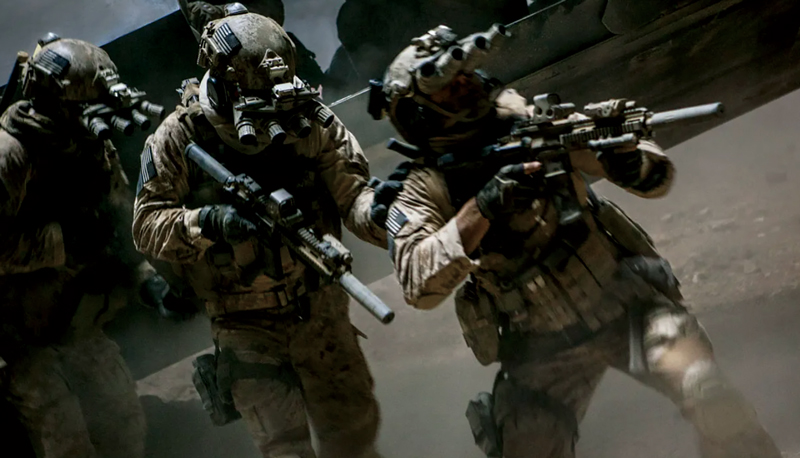 미국 중앙정보국(CIA) 주관으로 진행된 ‘넵튠 스피어(빈 라덴 사살) 작전’을 다룬 영화 《ZERO DARK THIRTY》의 한 장면 ⓒ영화 ‘Zero Dark Thirty’ 화면캡처