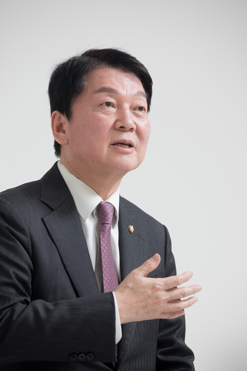 안철수 국민의힘 의원이 2월12일 서울 용산구 시사저널 사옥에서 인터뷰를 갖고 있다. ⓒ시사저널 이종현