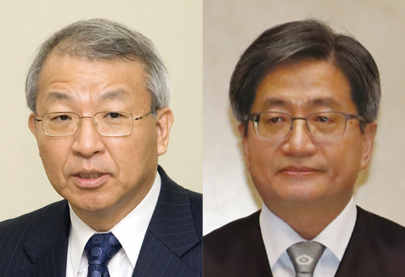 양승태 전 대법원장(왼쪽 사진)과 김명수 전 대법원장 ⓒ시사저널 포토·연합뉴스