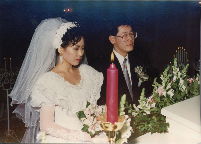 1991년 이재명 대통령(오른쪽)과 배우자 김혜경 여사의 결혼식 모습 ⓒ이재명 대통령 측 제공