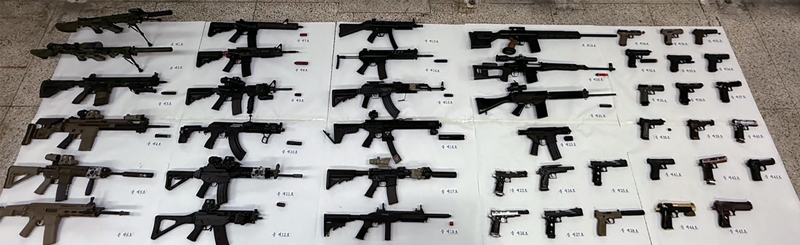 불법으로 모의총포를 유통하던 업체로부터 압수한 총기 ⓒ서울경찰청 제공