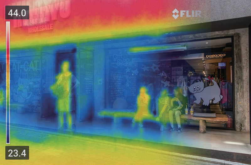 열화상 카메라로 촬영