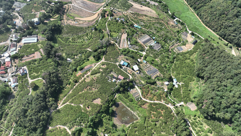 명태균씨가 국책사업 대상지 선정 등에 개입했다는 의혹이 일고 있는 경남 창원 의창구 북면 고암리 신규 국가산업단지(창원국가산단) 부지 ⓒ시사저널 임준선