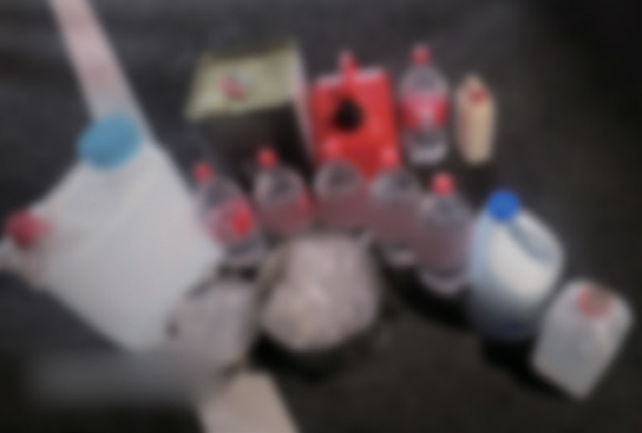 7월21일 서울 도봉구의 피의자 자택에서 발견된 폭발물 ⓒ연합뉴스