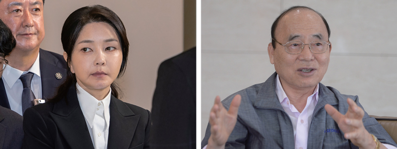 김건희 여사, 이봉관 서희그룹 회장 ⓒ사진공동취재단·뉴스뱅크