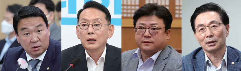 정희용 국민의힘 사무총장, 김도읍 국민의힘 정책위의장, 강명구 국민의힘 조직부총장, 서천호 국민의힘 전략기획부총장 ⓒ연합뉴스·시사저널 박은숙·사진공동취재단