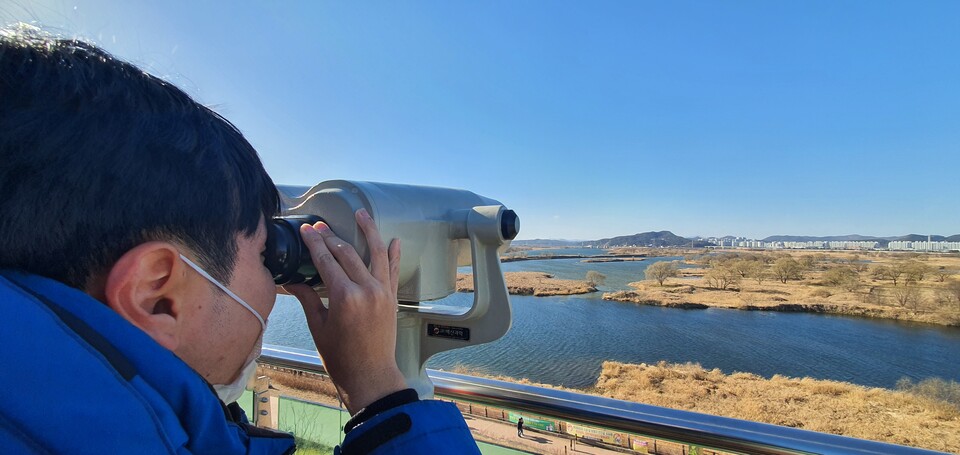 대구 달서구 달성습지생태학습관 전망대에서 바라본 달성습지 ⓒ시사저널 김성영