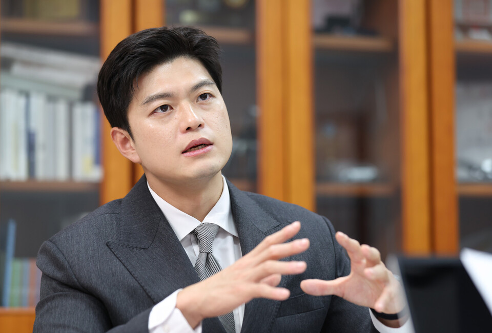 김용태 국민의힘 의원이 14일 서울 여의도 국회 의원회관에서 시사저널과 인터뷰를 하고 있다. ⓒ 시사저널 박은숙