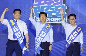 김민석 "화합하자" vs 정청래 "뻔뻔하다"… 민주당 최고위원 격돌